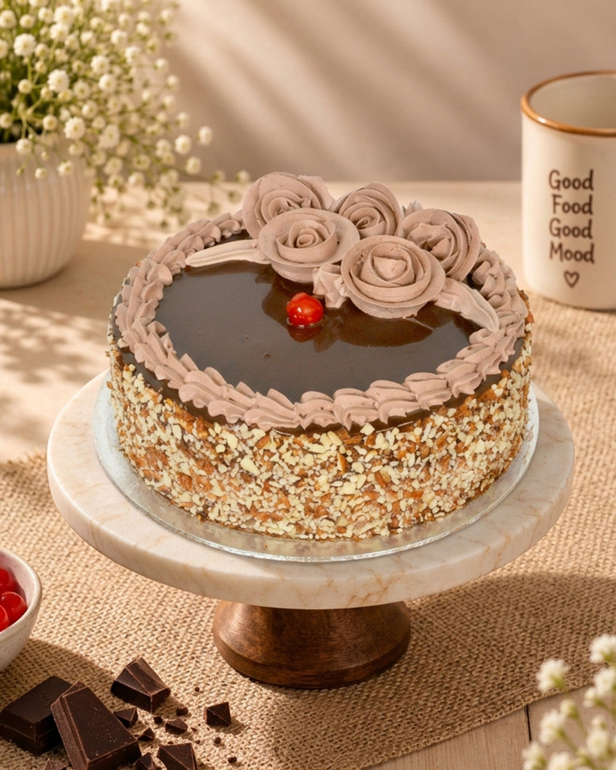 Chocolate Almond Mousse Cake (2 lbs)